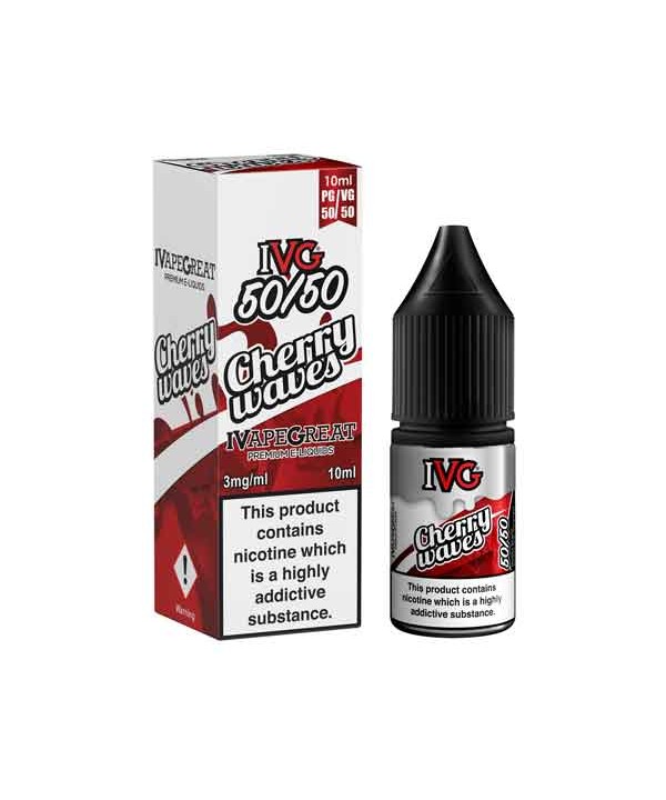 Cherry Waves 50/50 E-Liquid by IVG Menthol 10ml