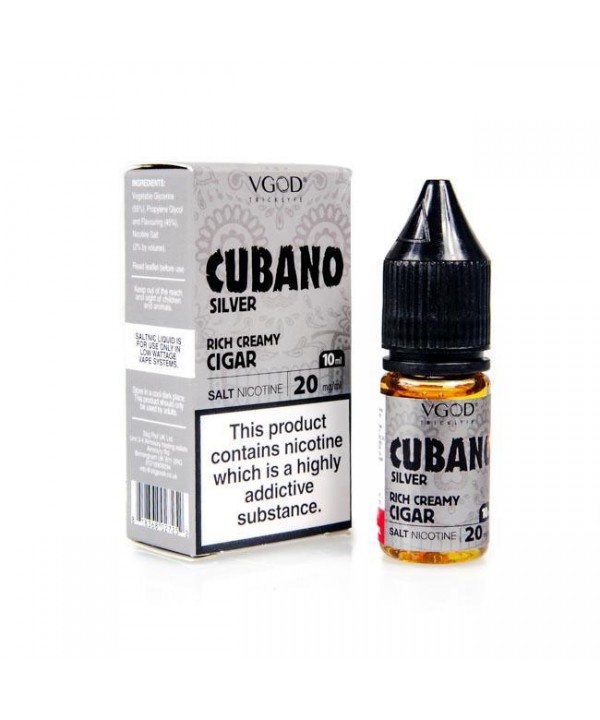 Cubano Silver VGOD Salt Nic E-Liquid 10ml