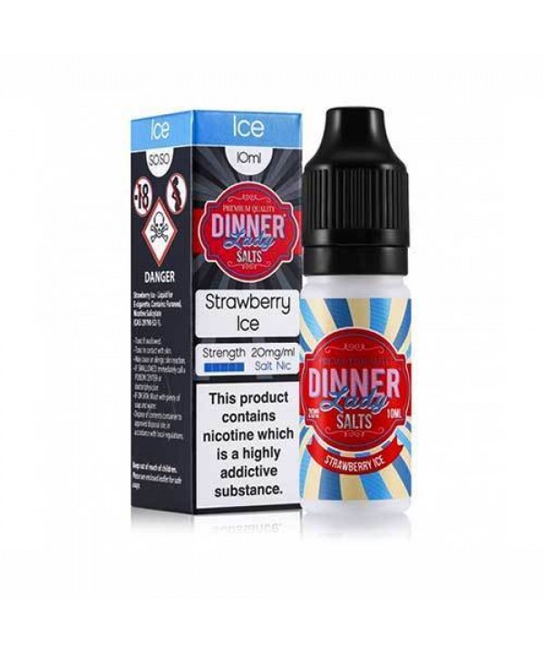 Strawberry Ice Nic Salt E-Liquid by Dinner Lady