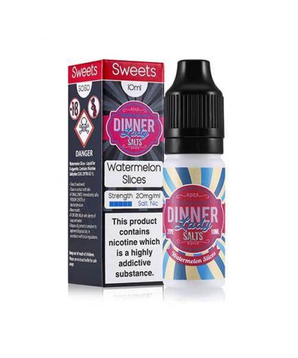 Watermelon Slices Nic Salt E-Liquid by Dinner Lady