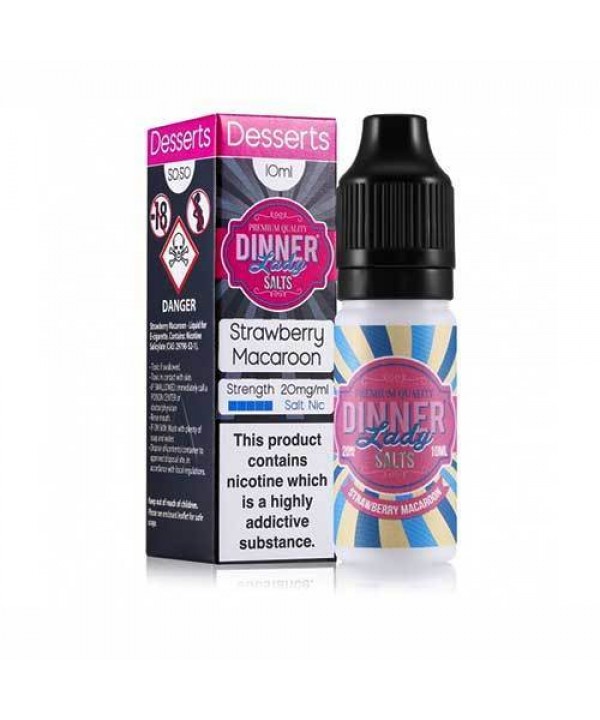 Strawberry Macaroon Nic Salt E-Liquid by Dinner La...