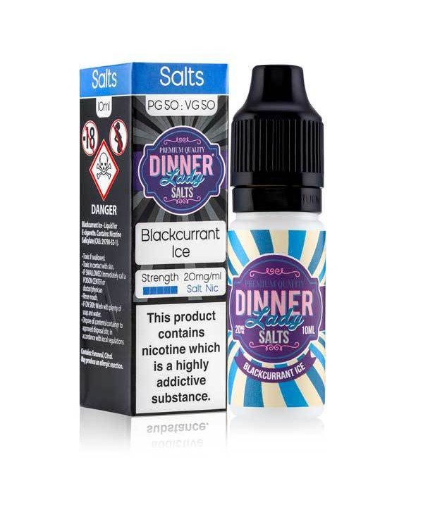 Blackcurrant Ice Nic Salt E-Liquid by Dinner Lady