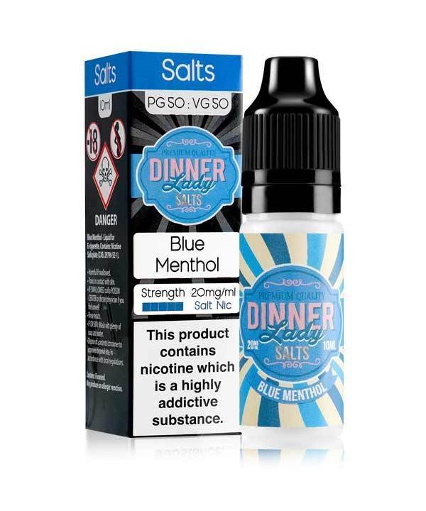 Blue Menthol Nic Salt E-Liquid by Dinner Lady