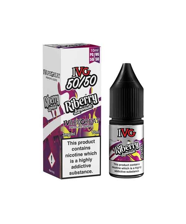 Riberry Lemonade 50/50 E-Liquid by IVG 10ml