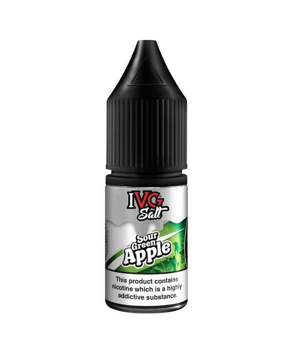 Sour Green Apple Salt E-Liquid By IVG 10ml