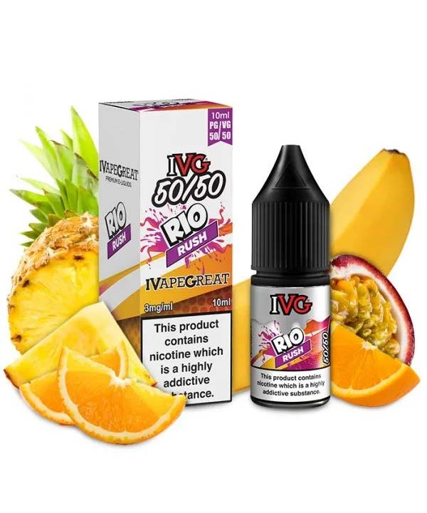 Rio Rush 50/50 E-Liquid by IVG Drinks 10ml