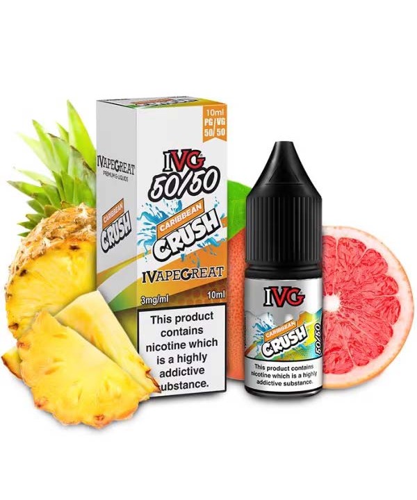 Caribbean Crush 50/50 E-Liquid by IVG Drinks 10ml