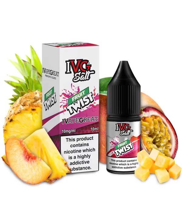 Fruit Twist Salt E-Liquid By IVG Drinks 10ml