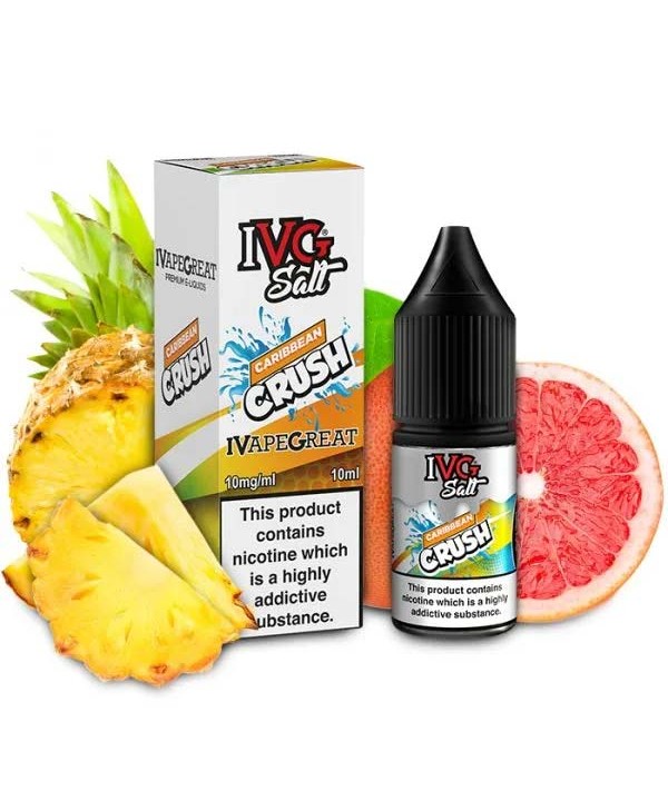 Caribbean Crush Salt E-Liquid By IVG Drinks 10ml